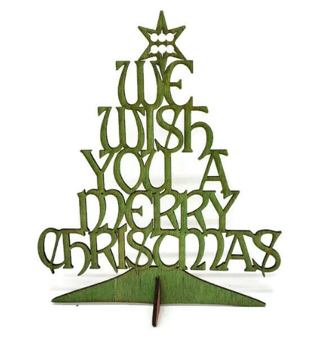 We Wish You A Merry Christmas - Green Tree